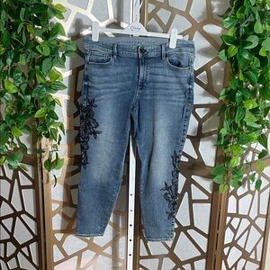 White House Black Market, Beaded Jeans, 14P